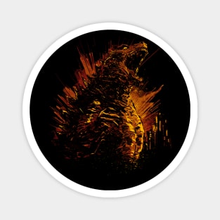 Fiery king of monsters Magnet